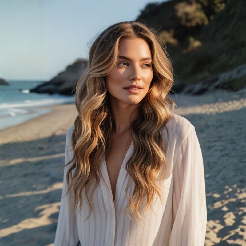 Long Hair Styling for Summer Casual Looks