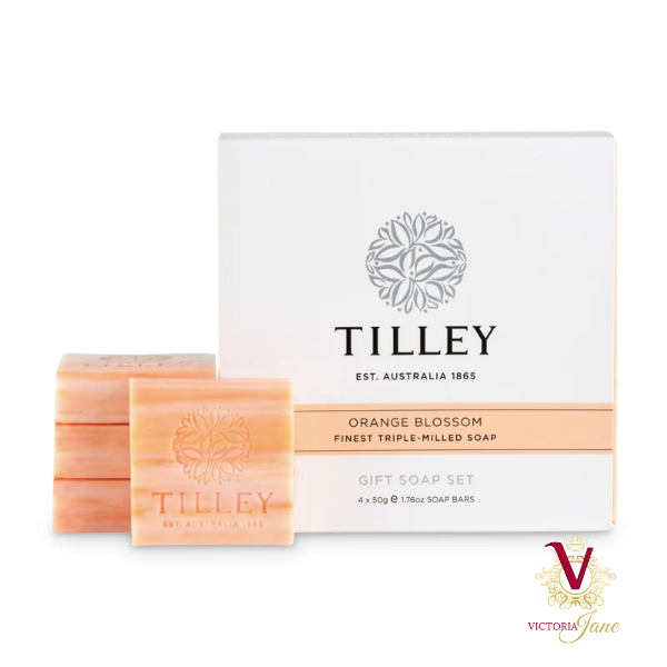 Tilley - Orange Blossom Finest Triple Milled Soap - 4 x 50g