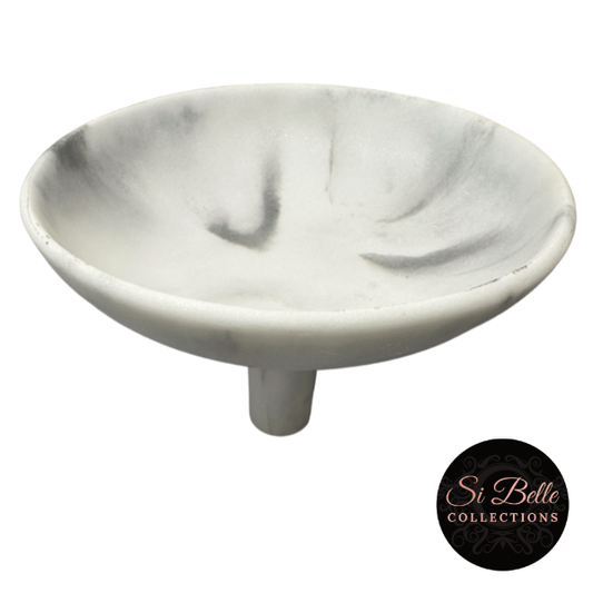 Aurora Resin Marble Bowl close up