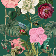 Azure Jardin Wallpaper detail