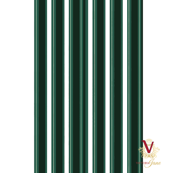 Azure Cabana Stripe Wallpaper
