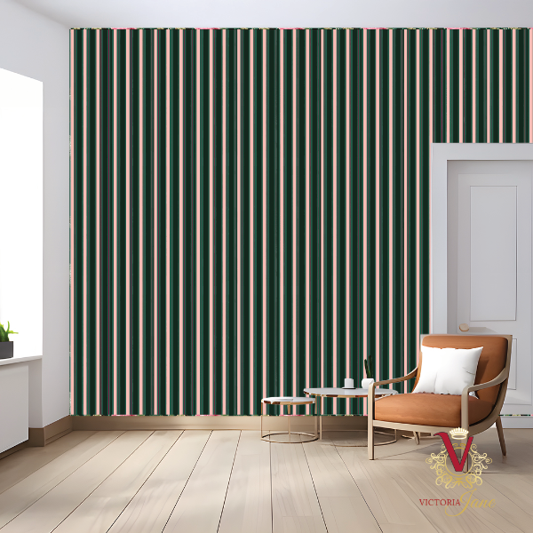 Blush Cabana Stripe Wallpaper lifestyle