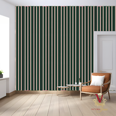 Blush Cabana Stripe Wallpaper lifestyle