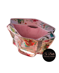 Blush Zipped Designer Tote Bag