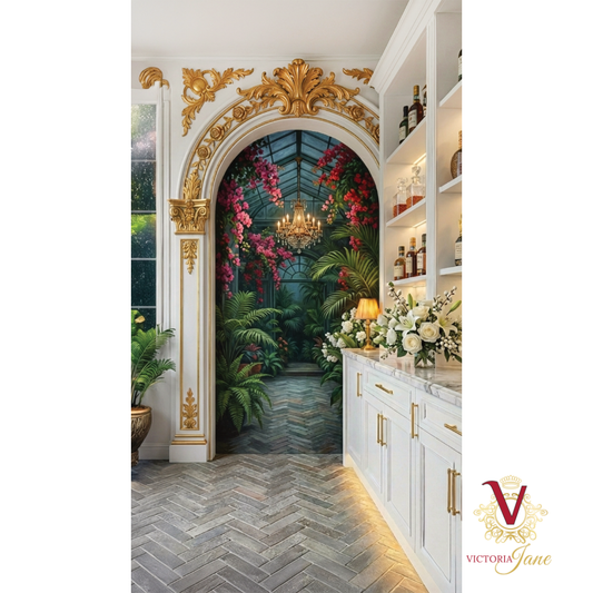 White Café Bar at Le Jardin d’Orangerie Mural