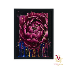 Eclectic Peony Framed Art