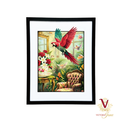 Flamingos Uninvited Guest Large Framed Art