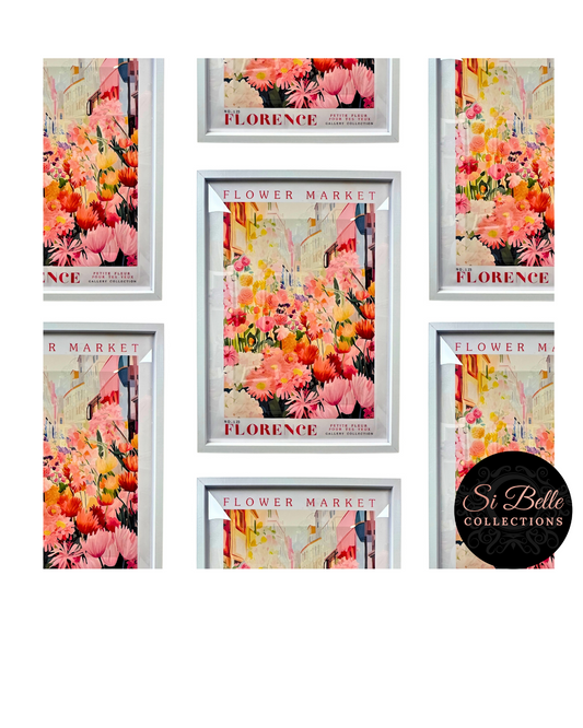 Florence Flower Market – Framed Art Print