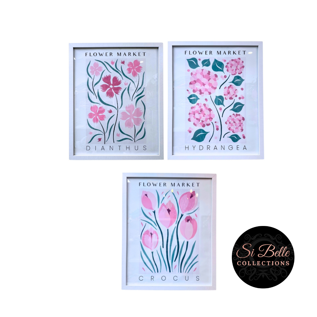 si belle collections Flower Market Art Bundle
