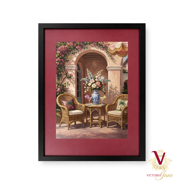 Garden Arch Framed Art black