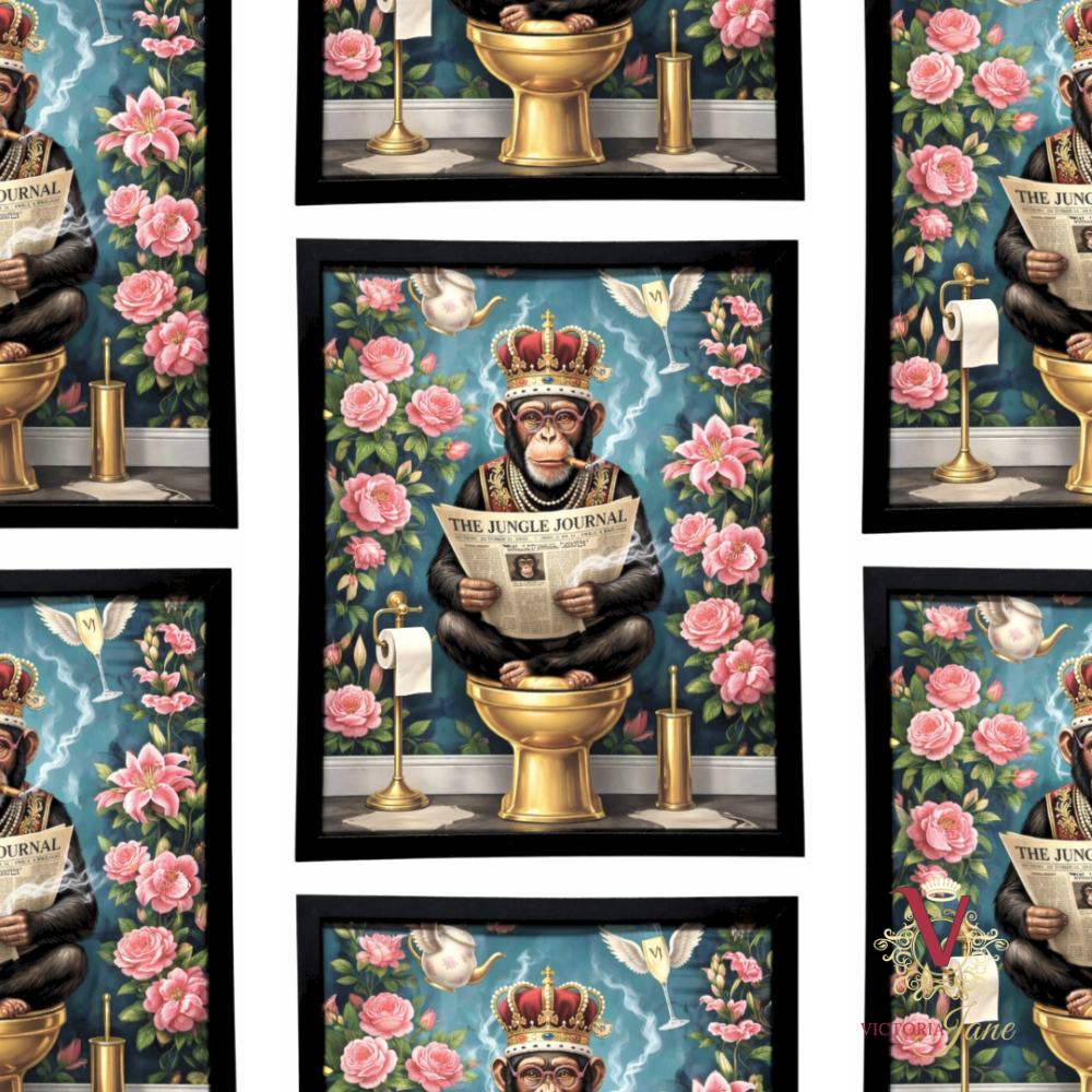 His Royal Indulgence Framed Art repeated