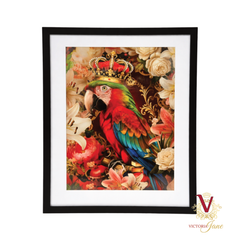 Lady Rosabelle Plume Mat Framed Art