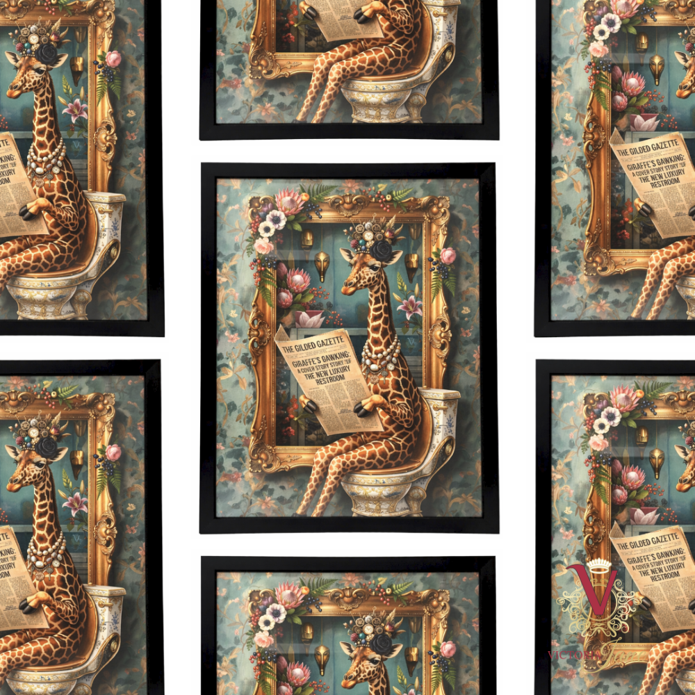 Lady Fleur Gazette Framed Art repeated