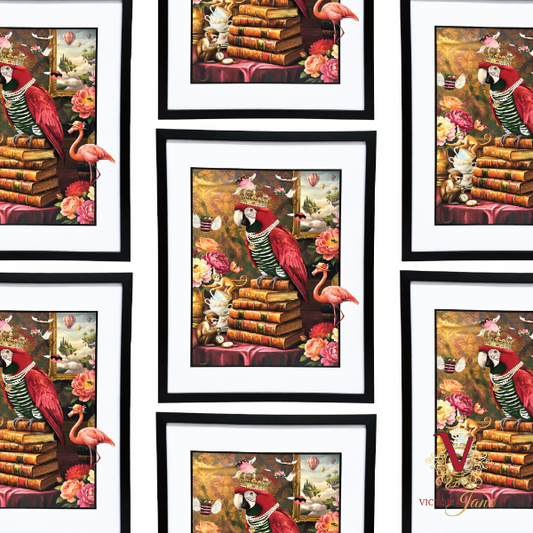 Sir Percival Featherington Large Framed Art repeated