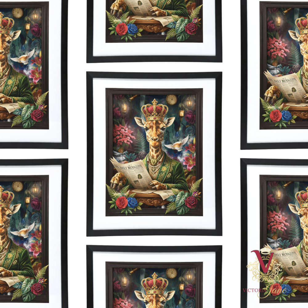Lord Reginald of the Reading Room Framed Art repeated