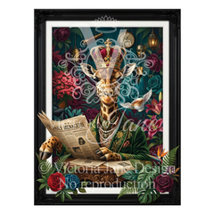 Lord Reginald of the Reading Room Framed Art watermarked