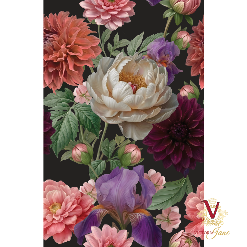 Midnight Dahlia Wallpaper