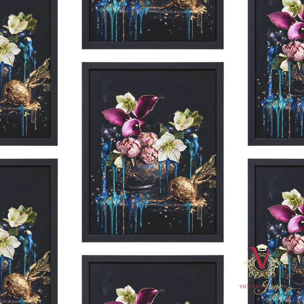 Midnight Trumpet Framed Art repeated