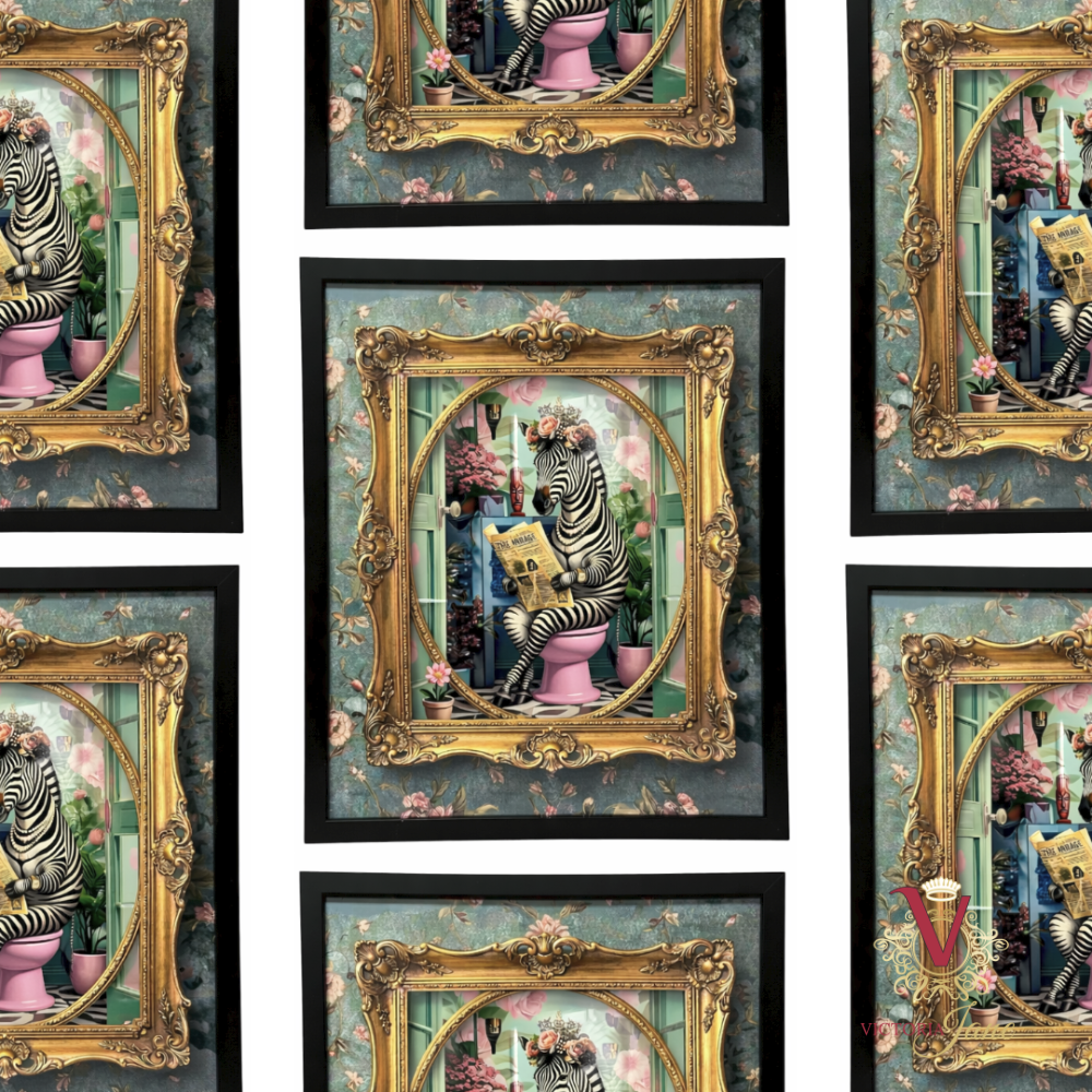 Miss Blush & Briefings Framed Art repeated