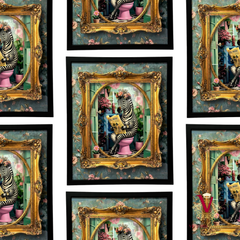 Miss Blush & Briefings Framed Art repeated