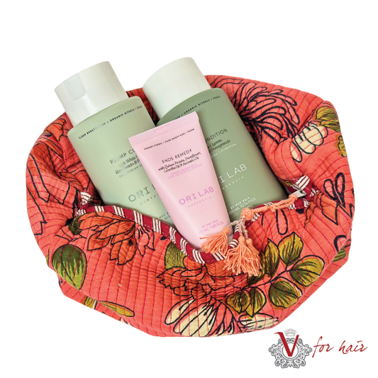 Dark Peach Flower Ori Lab Plump Trio in bag