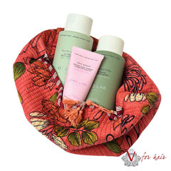 Dark Peach Flower Ori Lab Plump Trio in bag