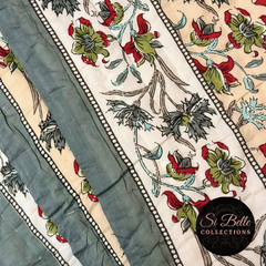 Pale Cream Quilt close up