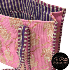 Pink Tiger Designer Carry All Tote Bags