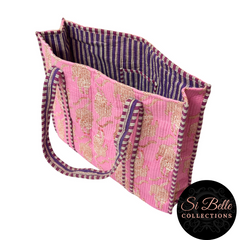 Pink Tiger Designer Carry All Tote Bags
