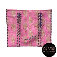 Pink Tiger Designer Carry All Tote Bags