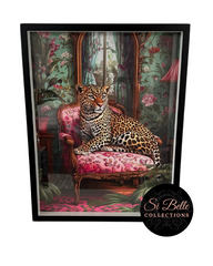 Regal Leopard Art framed art