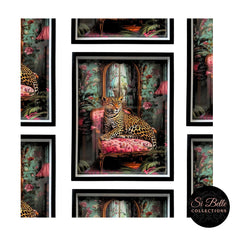Regal Leopard Framed Art
