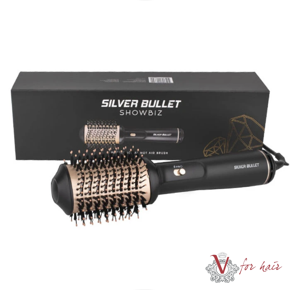 Oval Showbiz Hot Air Brush silver bullet with box
