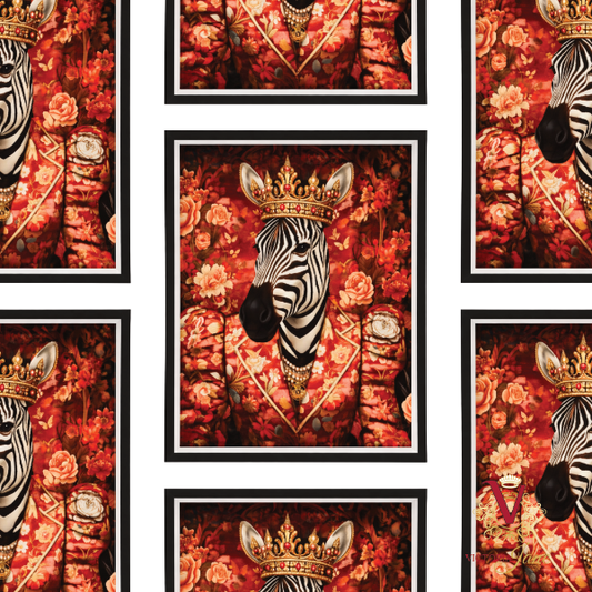 Sir Percival Stripewell Framed Art repeated