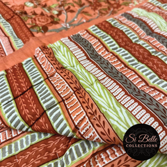 Soft Terracotta Quilt folded