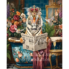 The Bathing Empress Framed Art watermarked