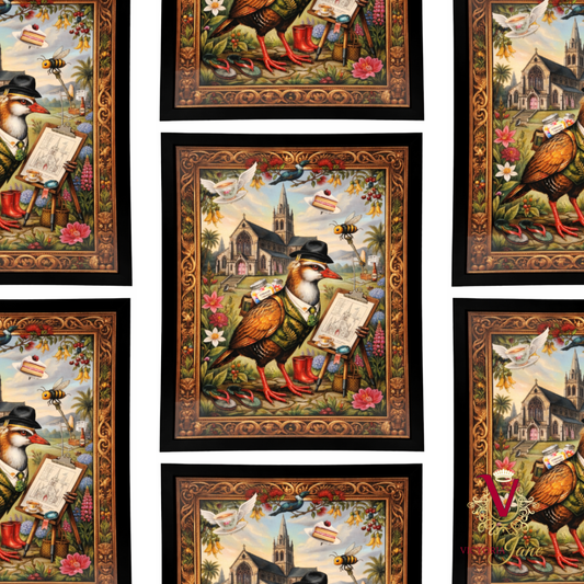 The Curious Scholar Framed Art repeated