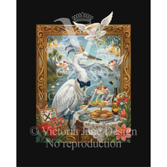 The Lakeside Tea Framed Art watermark