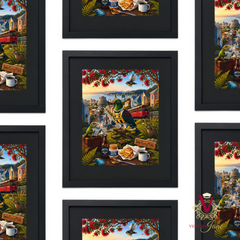 Wellington Kiwiana Framed Art repeated