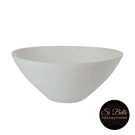 White Resin Bowl si belle collections