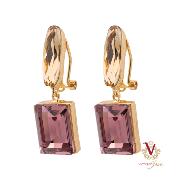 Amethyst Earrings victoria jane side