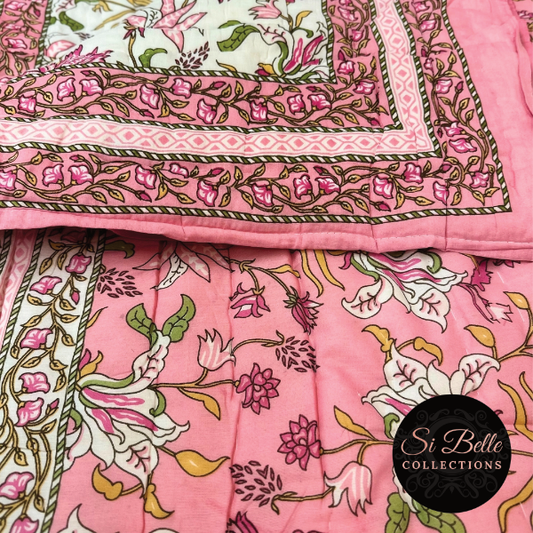 Baby Pink Quilt edges