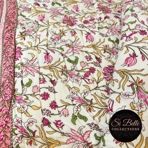 Baby Pink Quilt close up