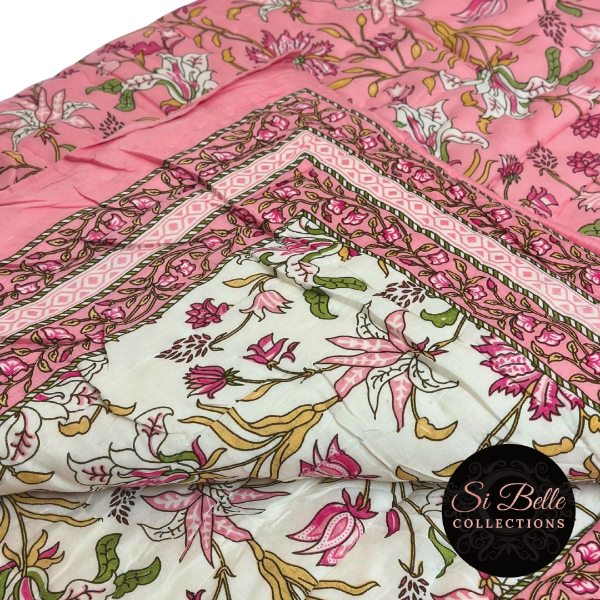 Baby Pink Quilt folded