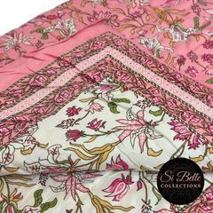 Baby Pink Quilt folded