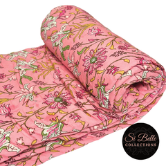 Baby Pink Quilt rolled