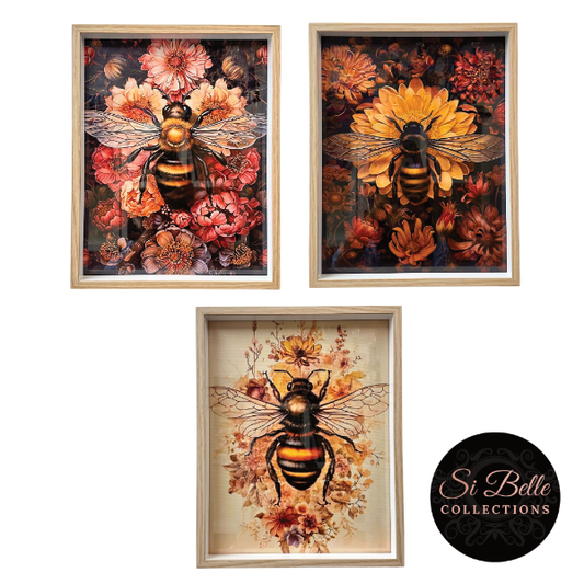 si belle collections Bee Framed Art Bundle