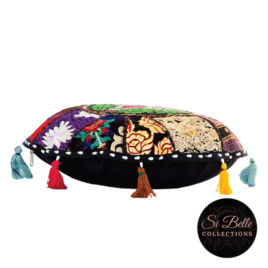 Black Decorative Cushion side si belle collections
