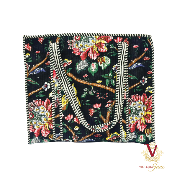 Black Forest Zipped Designer Carry All Tote Bag