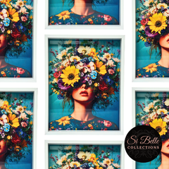 Bloom Crown Framed Art repeated